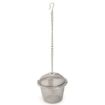 Picture of Stainless Steel Small Net Mesh Style Easy Loose Leaves Green Tea Filter Pot Infuser Strainer
