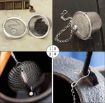 Picture of Stainless Steel Small Net Mesh Style Easy Loose Leaves Green Tea Filter Pot Infuser Strainer