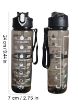 Picture of Transparent Motivational Water Bottle (900 ML) Motivational Water Bottle  Transparent Sports Water Cup