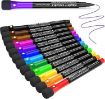 Picture of 12 PCS MARKER PEN Magnetic Dry Erase Marker Pen White Board Marker with Eraser Cap 12 Colors Erasable Whiteboard Marker