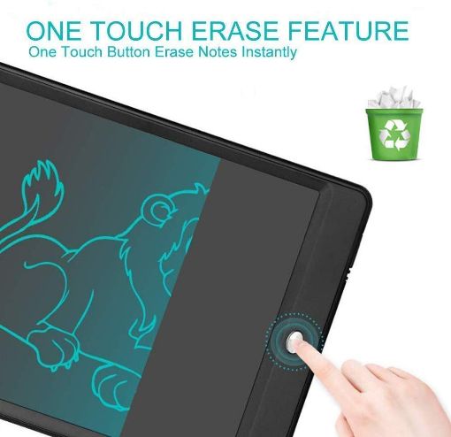 Picture of Writing pad for Kids with 8.5 inch LCD Display for Kids Learning   8.5 inch LCD Writing Tablet Best Gift Electronic Drawing and Writing Board for Kids & Adults