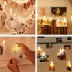 Picture of Photo Clip LED String Lights for Photo Hanging, Birthday, Festival, Wedding, Party for Home, Patio, Lawn, Restaurants Home Decoration  LED Photo