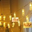 Picture of Photo Clip LED String Lights for Photo Hanging, Birthday, Festival, Wedding, Party for Home, Patio, Lawn, Restaurants Home Decoration  LED Photo