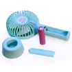 Picture of Portable Mini USB Battery Fan Air Cooling Handheld Fan Palm-Leaf Fan Personal Cooling Fans