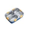 Picture of 3 COMPARTMENT Lunch Box for Kids – 3 Compartment Insulated Lunch Box Stainless Steel Tiffin Box