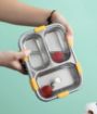 Picture of 3 COMPARTMENT Lunch Box for Kids – 3 Compartment Insulated Lunch Box Stainless Steel Tiffin Box