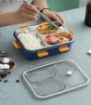 Picture of 3 COMPARTMENT Lunch Box for Kids – 3 Compartment Insulated Lunch Box Stainless Steel Tiffin Box