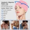 Picture of MIGRAINE RELIEF CAP Quick Relief From Sinus Pressure  Cold Compress Head Ice Pack for Headache