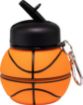 Picture of Basketball Water Bottle Water Bottle  Silicone Basketball waterbottle