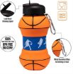 Picture of Basketball Water Bottle Water Bottle  Silicone Basketball waterbottle
