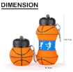 Picture of Basketball Water Bottle Water Bottle  Silicone Basketball waterbottle