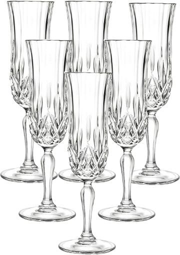 Picture of Longchamp Glass Flute Wine ,Whiskey, Beer, Water Juice, Tequila ,Rum, Brandy, Scotch ,Cocktail ,Multi-Purpose Beverage Drinking