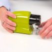 Picture of Knife Sherpner Green Electric Knife sharpner Motorized Sharpening Swifty Knives Power Sharpener Precision Scissors Sharp Tool Home Kitchen Electric Grind Machine Cordless