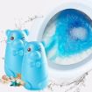 Picture of DEAR Cute Blue Bear Toilet bowl cleaner MAGIC Auto liquid agent  Cartoon Shape Toilet Gel Cleaner Automatic Flush for Bathroom  Blue Bear Cartoon Gel for Toilet Bowl Cleaner