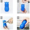 Picture of DEAR Cute Blue Bear Toilet bowl cleaner MAGIC Auto liquid agent  Cartoon Shape Toilet Gel Cleaner Automatic Flush for Bathroom  Blue Bear Cartoon Gel for Toilet Bowl Cleaner