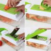 Picture of 12 In 1 Multipurpose Vegetable and Fruit Chopper Cutter Grater Slicer chopper Cutter Slicer Greater Shredder with Container