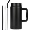 Picture of Mug with Handle and Straw (Candy color) Thermos Mug Cup with Straw  Insulated Cup Stainless Steel Mug Insulated Cup with Straw  Mug with Handle  Mug
