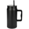 Picture of Mug with Handle and Straw (Candy color) Thermos Mug Cup with Straw  Insulated Cup Stainless Steel Mug Insulated Cup with Straw  Mug with Handle  Mug