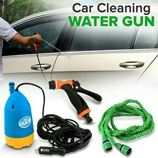Picture of Car Washer Mini car washer high pressure spray gun with pipe Turbo Water Spray Gun for Gardening, Car Wash, Home Cleaning Electric High Pressure Automatic Car/Bike Washer washer pipe with tank car washer black and Decker car washer brush with water bucket