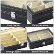 Picture of 8 Slot Eyeglass Sunglass Storage Box 8 SLOT GOGGLE BOX Leather Glasses Display Case Storage Organizer Collector Box