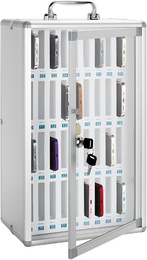 Picture of 36 SLOT PHONE LOCKERCell Phone Storage Locker Mobile Phone Box with 24 Slots Mobile Phone Cabinet,