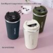 Picture of Double Wall Vacuum Insulated Coffee Mug with temperature Double Wall Stainless Steel Vacuum Insulated Travel Tea and Coffee Mug Insulated Cup for Hot & Cold Drinks Car Thermos Mugs Coffee Tea Thermal Bottle Tumbler Vacuum Flasks & Thermos (500ML)