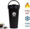 Picture of Double Wall Vacuum Insulated Coffee Mug with temperature Double Wall Stainless Steel Vacuum Insulated Travel Tea and Coffee Mug Insulated Cup for Hot & Cold Drinks Car Thermos Mugs Coffee Tea Thermal Bottle Tumbler Vacuum Flasks & Thermos (500ML)
