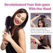 Picture of One Step Hair Dryer and Volumizer  Hot Air Brush  3 in1 Styling Brush Styler, Negative Ion Hair Straightener Curler Brush for All Hairstyle   Black