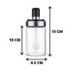Picture of Glass Jar Dipper  dispenser in glass honey jar with dipper syrup jar sugar syrup jar honey pot with dipper honey bottle storage storage jar for kitchen honey container with dipper honey container dispenser