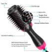 Picture of One Step Hair Dryer and Volumizer  Hot Air Brush  3 in1 Styling Brush Styler, Negative Ion Hair Straightener Curler Brush for All Hairstyle   Black