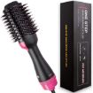 Picture of One Step Hair Dryer and Volumizer  Hot Air Brush  3 in1 Styling Brush Styler, Negative Ion Hair Straightener Curler Brush for All Hairstyle   Black