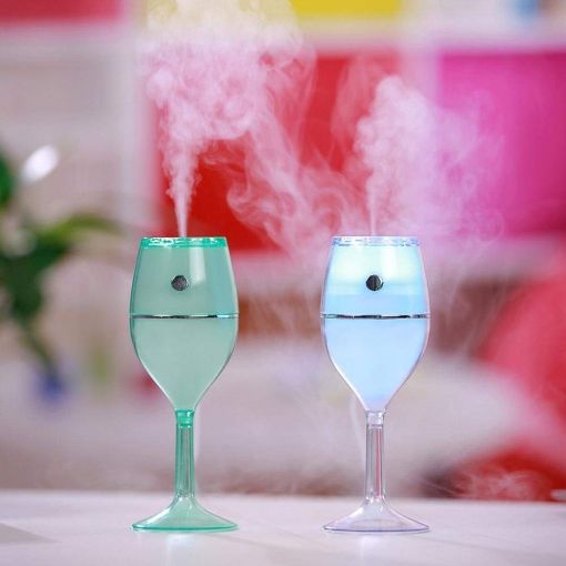 Picture of Wine Glass USB Humidifier, Creativity, Portable Mini Humidifier,Luminous Humidifier for Desk Desktop Car Small Baby Bedroom