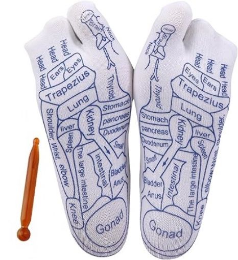 Picture of Reflexology Socks with Massage Tool Foot Relief and Acupressure Reflexology Foot Massage Socks