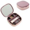 Picture of Travel Jewelry Box Small and Portable Jewelry Storage Box  Jewelry Storage Box with Mirror  Mini Portable Jewellery Box  Small Jewelry Box with Mirror  Small Jewelry Box