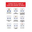 Picture of 3 PIN 3 Way Universal Conversion Plug with Individual Switch for Home and Official Use Universal Travel adapter multiplug With Individual switch multi socket Adapter With lED indicator Extension Spike Buster Fuse Protected