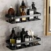 Picture of Aluminum Shower Caddy Shelf Wall Mounted Adhesive Shower Caddy Shelf  Bathroom Rack
