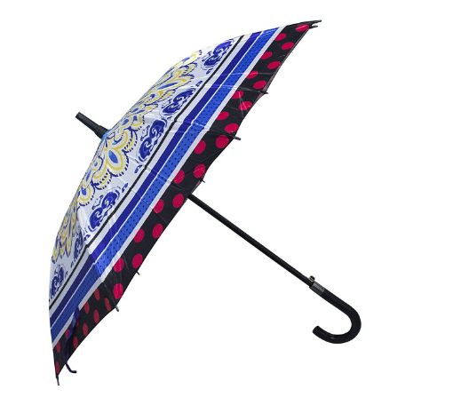 Picture of Flower Print Umbrella Umbrella Boys and Girls Use for Rainy Weather Outdoor Use Multicolor