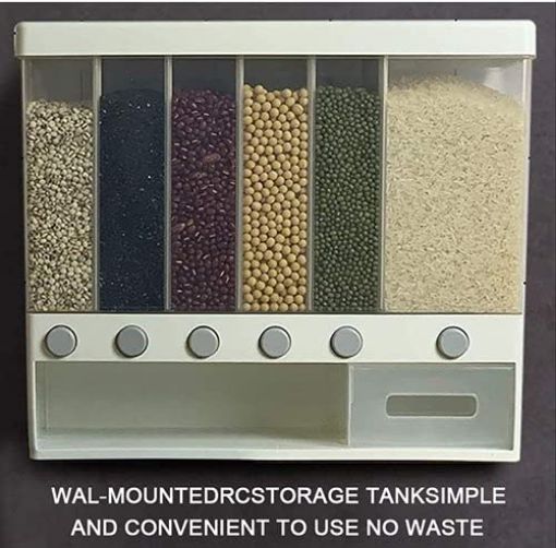 Picture of Wall Mount Storage Container   container Plastic Container Box Dispenser Good Sealing Moisture Proof Storage Container cereals container cereals box cereals storage