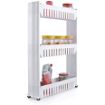 Picture of 3 Layer Slim Rack  Saving Storage Organizer Kitchen Bathroom Bedroom  Shelf with Moving Wheels