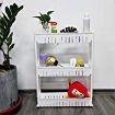 Picture of 3 Layer Slim Rack  Saving Storage Organizer Kitchen Bathroom Bedroom  Shelf with Moving Wheels