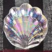 Picture of Jewelry Tray Terrarium Decor Shell Shape Plates Glass Clear Salad Bowls Decorative Sea Shell Shaped Salad Plates