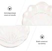 Picture of Jewelry Tray Terrarium Decor Shell Shape Plates Glass Clear Salad Bowls Decorative Sea Shell Shaped Salad Plates