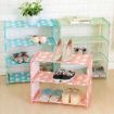 Picture of 4 Layer Shoes Rack Stand Wall Bench Rack Shelf Storage Closet Organizer Fiber SHOE STORAGE