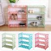 Picture of 4 Layer Shoes Rack Stand Wall Bench Rack Shelf Storage Closet Organizer Fiber SHOE STORAGE