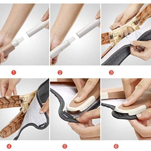 Picture of x type flat mop Easy Self-Wringing Microfiber Flat Floor X Shape mop Reusable Pads 360 Degree Dry Wet Mop for Home Kitchen Laminate Wood Tiles Floor Cleaning bucket mop