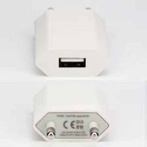 Picture of USB POWER ADAPTER 5 Volt 1 Amp Adapter AC Input 100-240V Output 5v 1A