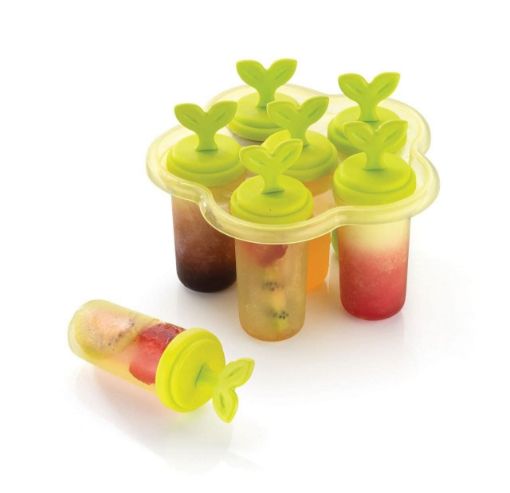 Picture of Plastic Ice Tray Candy Maker Kulfi Tutty Fruity Ice Cream Mould Kulfi Candy Maker Ice Cube Tray