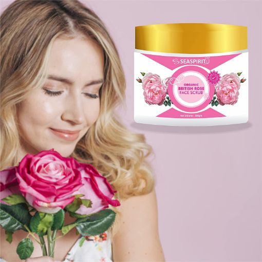 Picture of british face rose  vitamin c scrub face scrub 100 gm  British rose