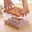 Picture of fridge vegetables storage egg basket racks tray unbreakable containers plastic boxes shelf refrigerator organizer basket organiser kitchen bathroom food under bottles space savers below set fruit jar