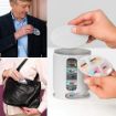 Picture of Pill Organizer 7 Portable Tray Pill Box with 4 Compartments Organize Medicine and Vitamins for Each day Storage Box